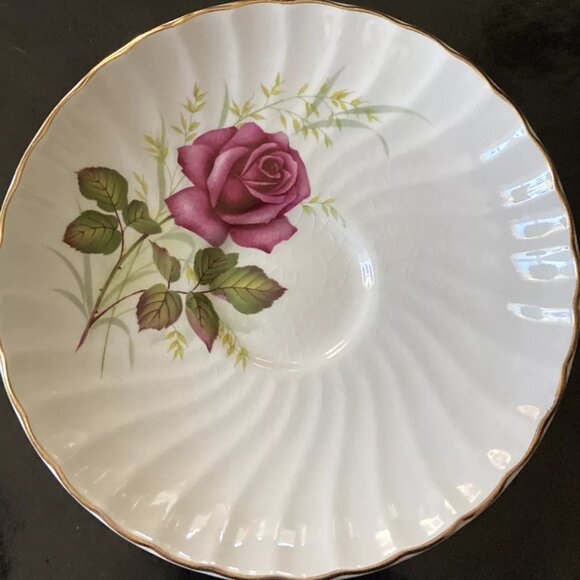 Ridgway Ironstone Anniversary Rose Tea Cup and Saucer - Picture 3 of 7